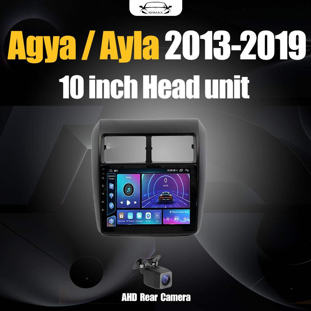 Android 14 Head Unit 10" IPS For Agya / Ayla 2013-2019 Head Unit 8 Chip Nuklir 8+64GB/8+128GB Androi