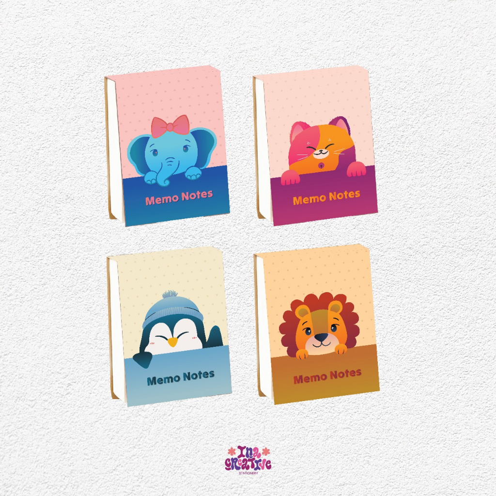 Ina Creative Memo Laminating Hardcover| Notebook Buku Kecil Catatan| Mini Buku| Diary Book| Journal 