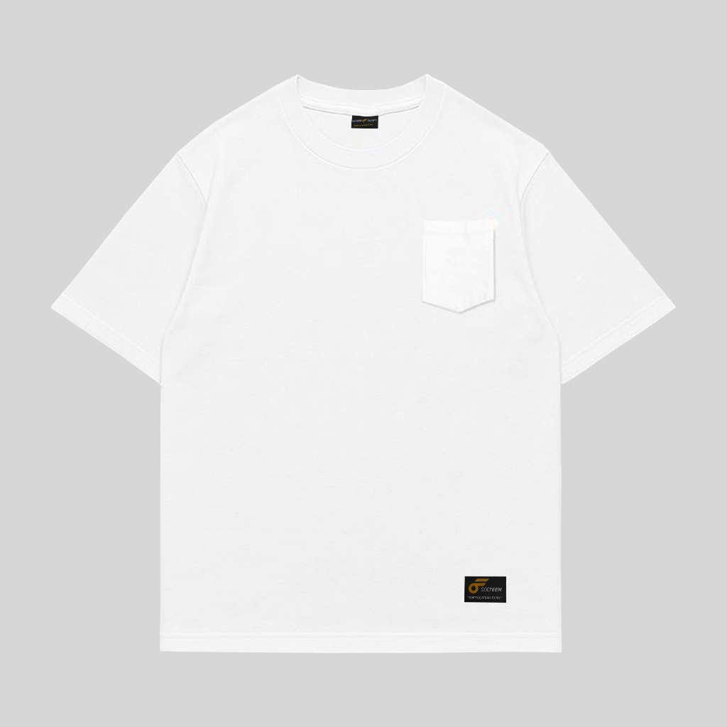 SIXTEENSUPPLY Kaos Polos Anak Katun 24s Premium | Kaos POCKET Anak Oversize Baju Pocket Anak Unisex