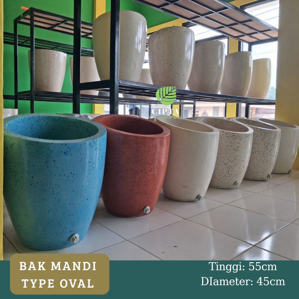 Bak Mandi Type Oval Terrazo | bak mandi teraso type Oval | bak mandi teraso