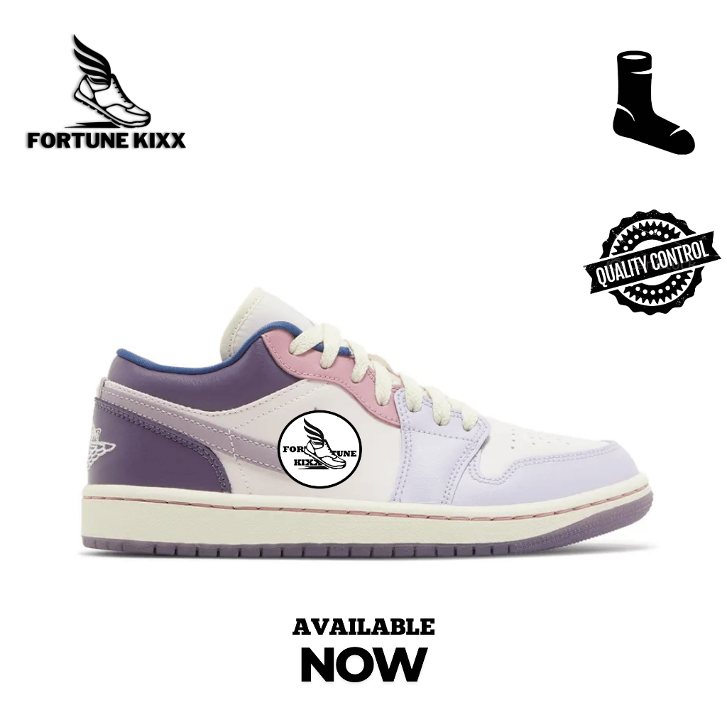 Sepatu Pria Air Jordan 1 Low Pastel Purple