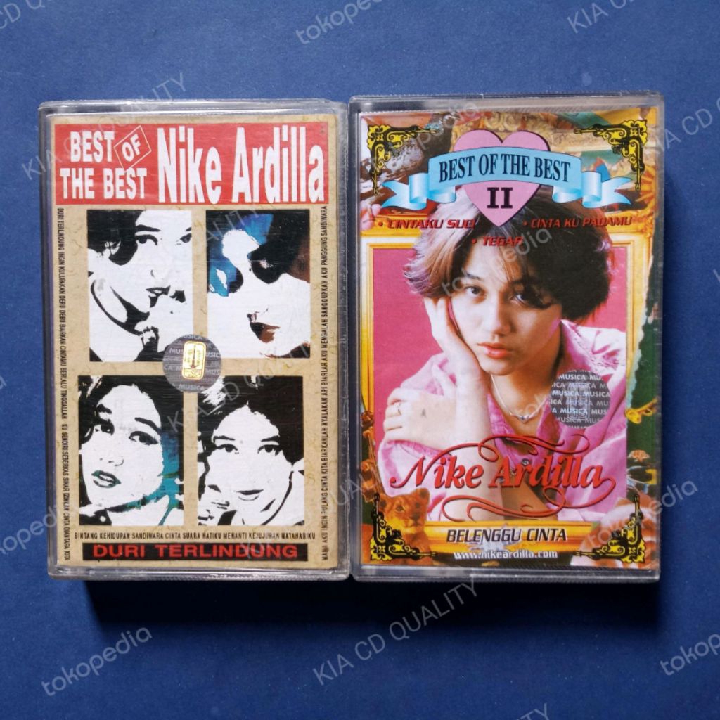 Kaset Pita Paket Nike Ardilla Best Of The Best Vol. 1 & Vol. 2 Prod PT Musica Studio's