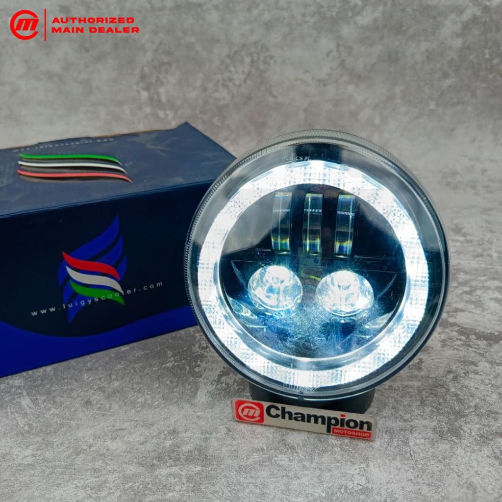 Daymaker Headlamp Lampu Depan Vespa GTV Luigy