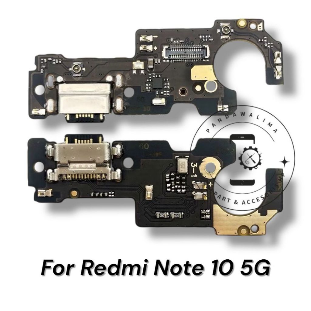 Papan Cas Flexibel Charger + Ic XIAOMI REDMI NOTE 10 5G / POCO M3 PRO 5G Original 1:1 Full Komponen 