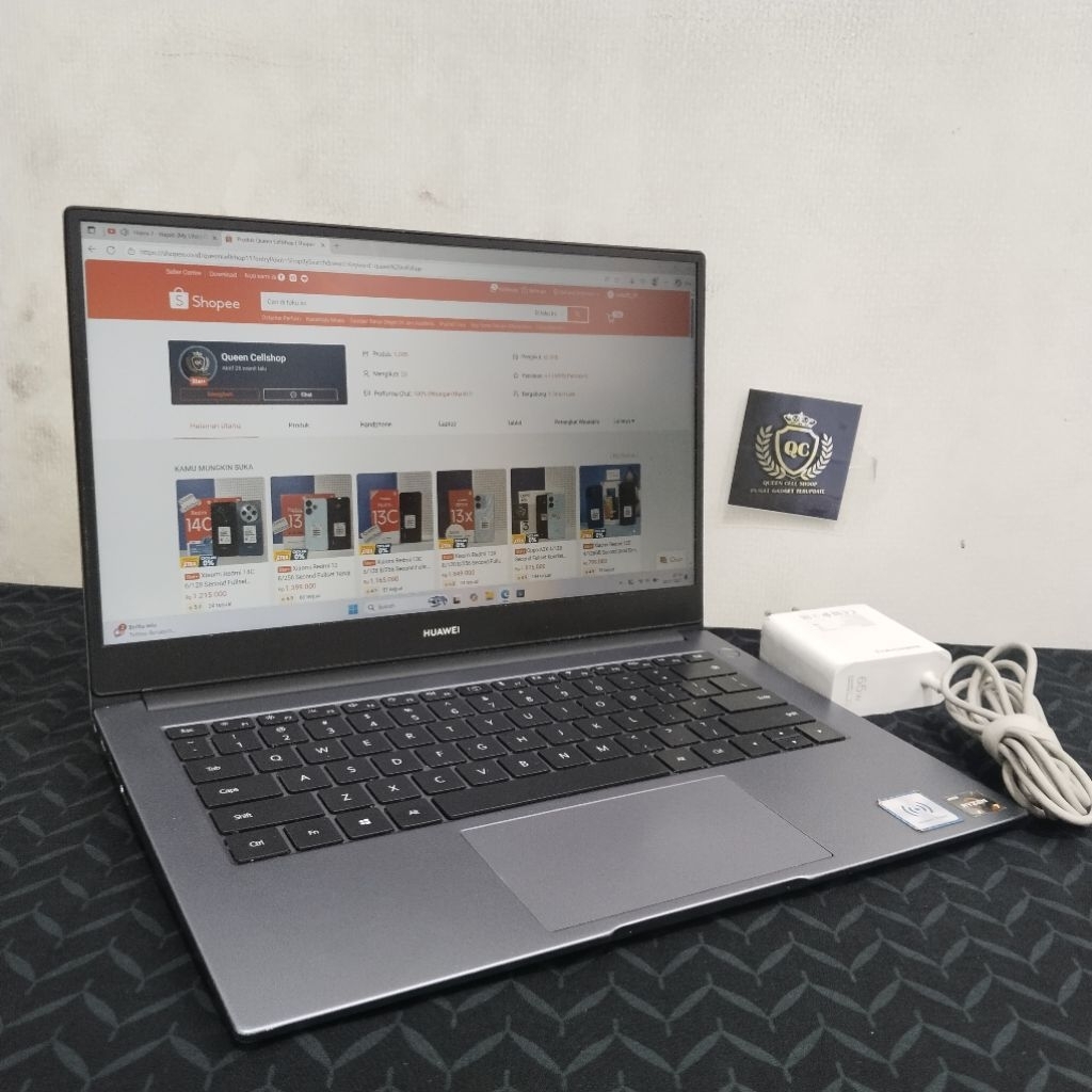 LAPTOP HUAWEI NBLK-WAX9X AMD RYZEN 7 3700U 8GB SSD 512GB 14INCH SECOND BERGARANSI