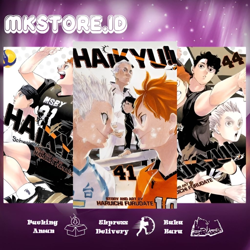 Komik Manga Haikyuu Vol. 1-45 by Haruichi Furudate Bahasa Indonesia
