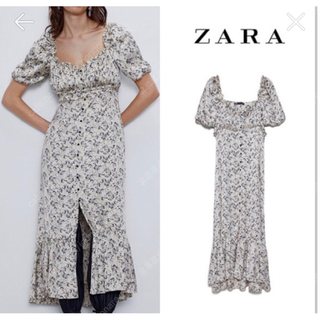 dress zara s bunga silk