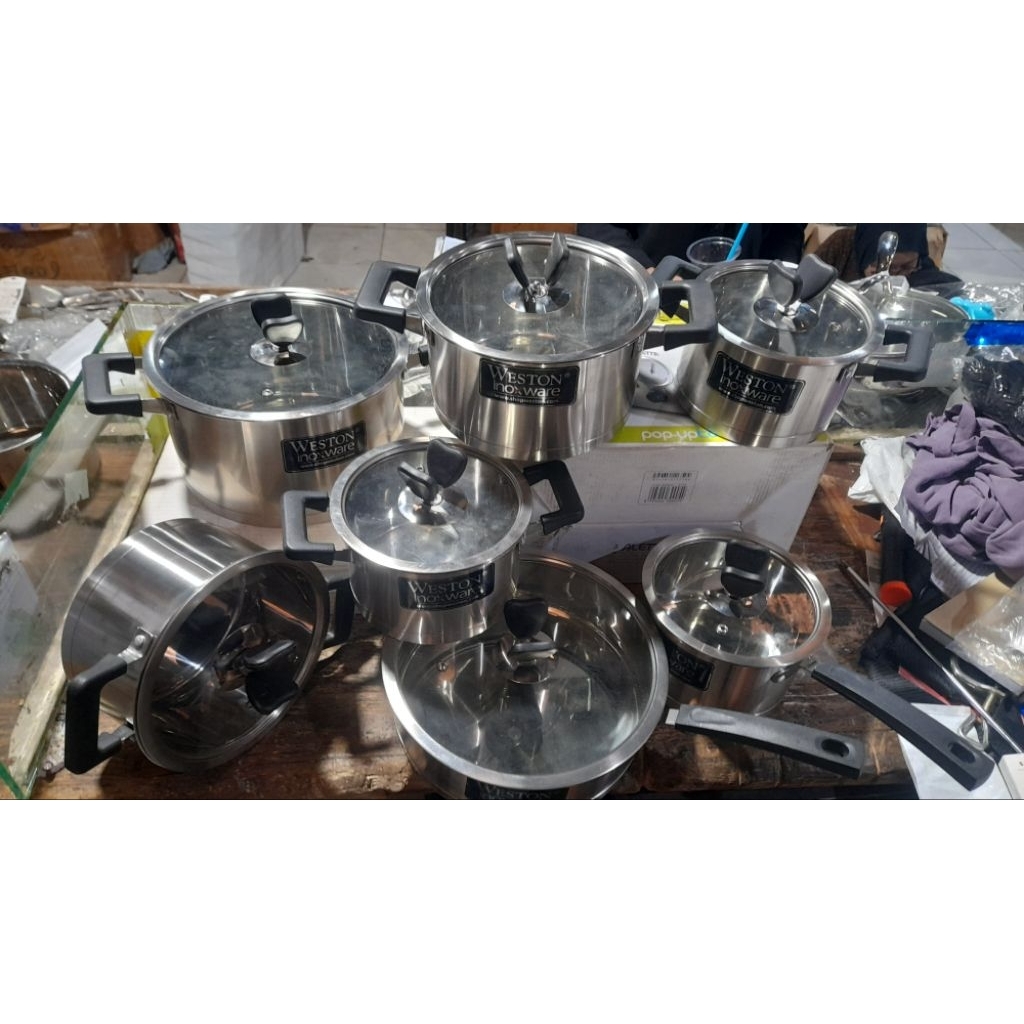panci set weston inoxware isi 7 pcs