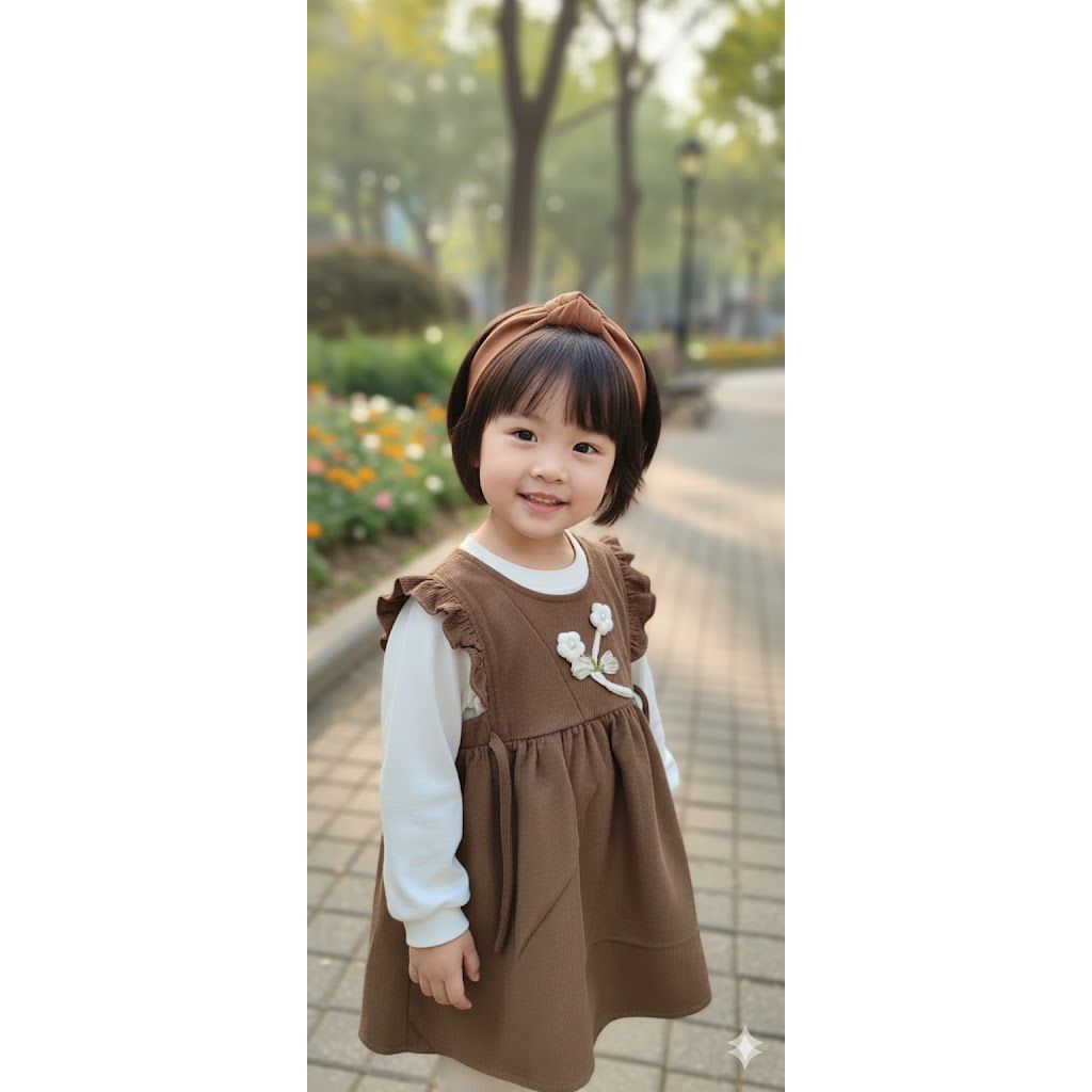 (COD) 1-4 Tahun //  Dress 2 in 1 Gemoy // Baju anak import// Fashion Anak Bangkok Perempuan