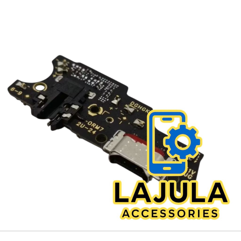 flexible konektor cas papan cas connector charger realme 7 / realme narzo 20 pro + ic original