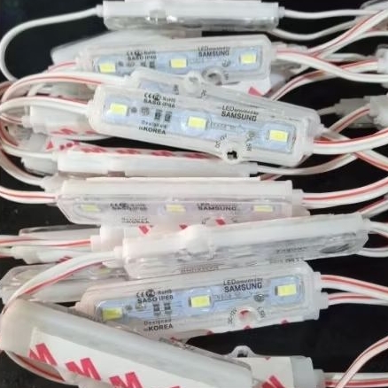 lampu led modul saso samsung super terang 1,5 watt 12 volt  harga per 50pcs