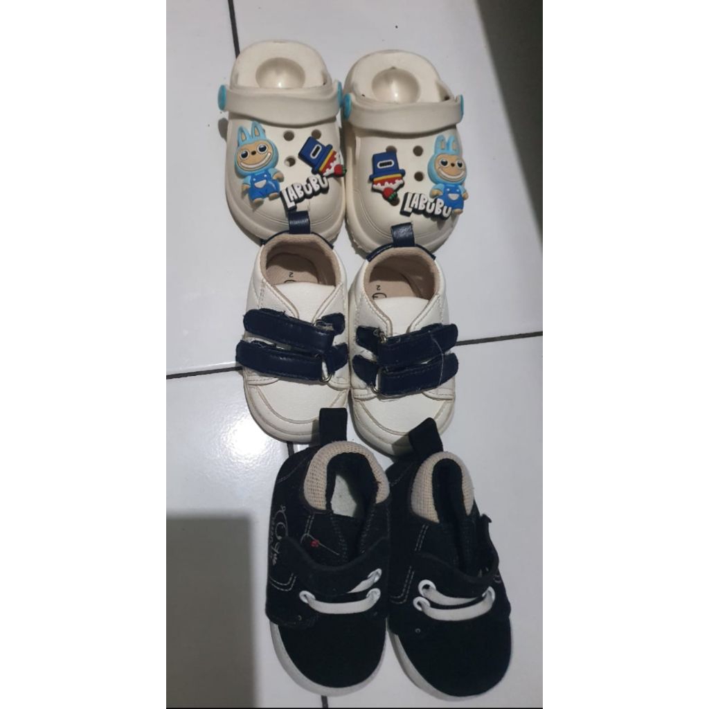 SALE 100rb dapat 3 Sepatu PREWALKER memory of life usia 0-6 Bulan | PRELOVED