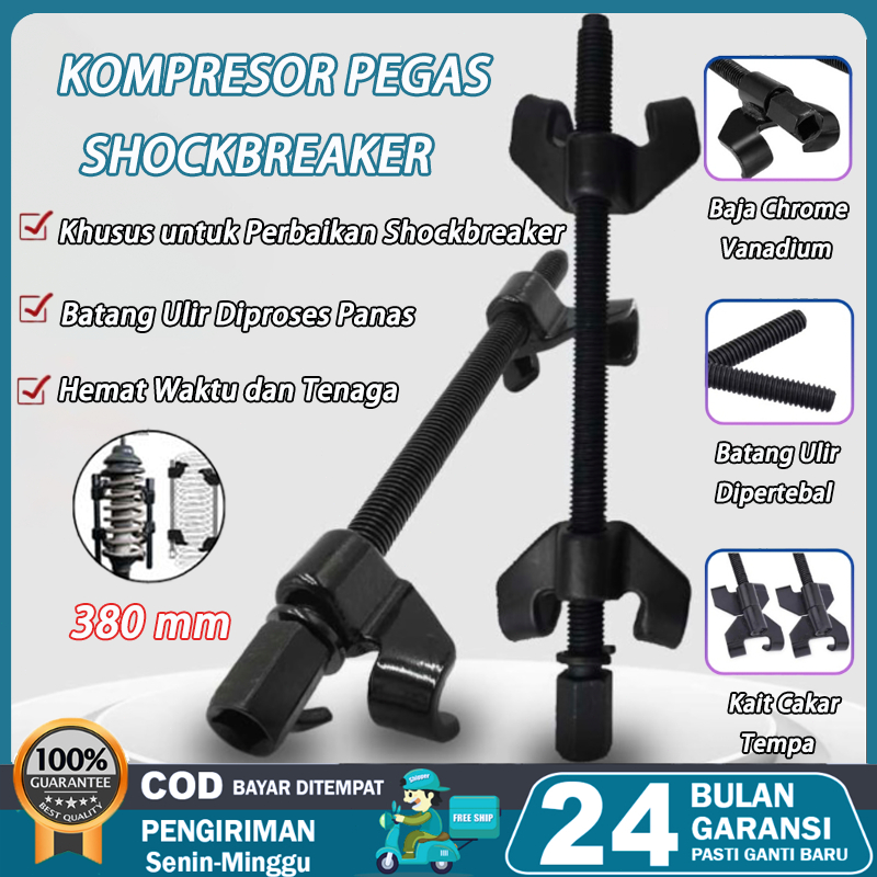 COD Treker Per Keong Mobil - Alat Bongkar Pasang Shockbreaker & Coil Spring Compressor Clamp Set, Pe