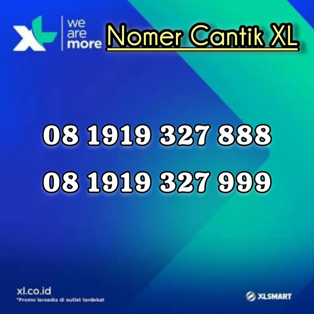 KARTU PERDANA XL NOCAN NOMOR CANTIK NOMER RAPI MURAH 4G LTE