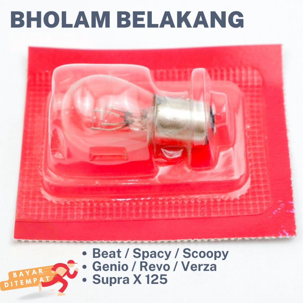 Lampu Bohlam Dop Belakang Motor Beat Revo Scoopy Supra Kharisma GB6