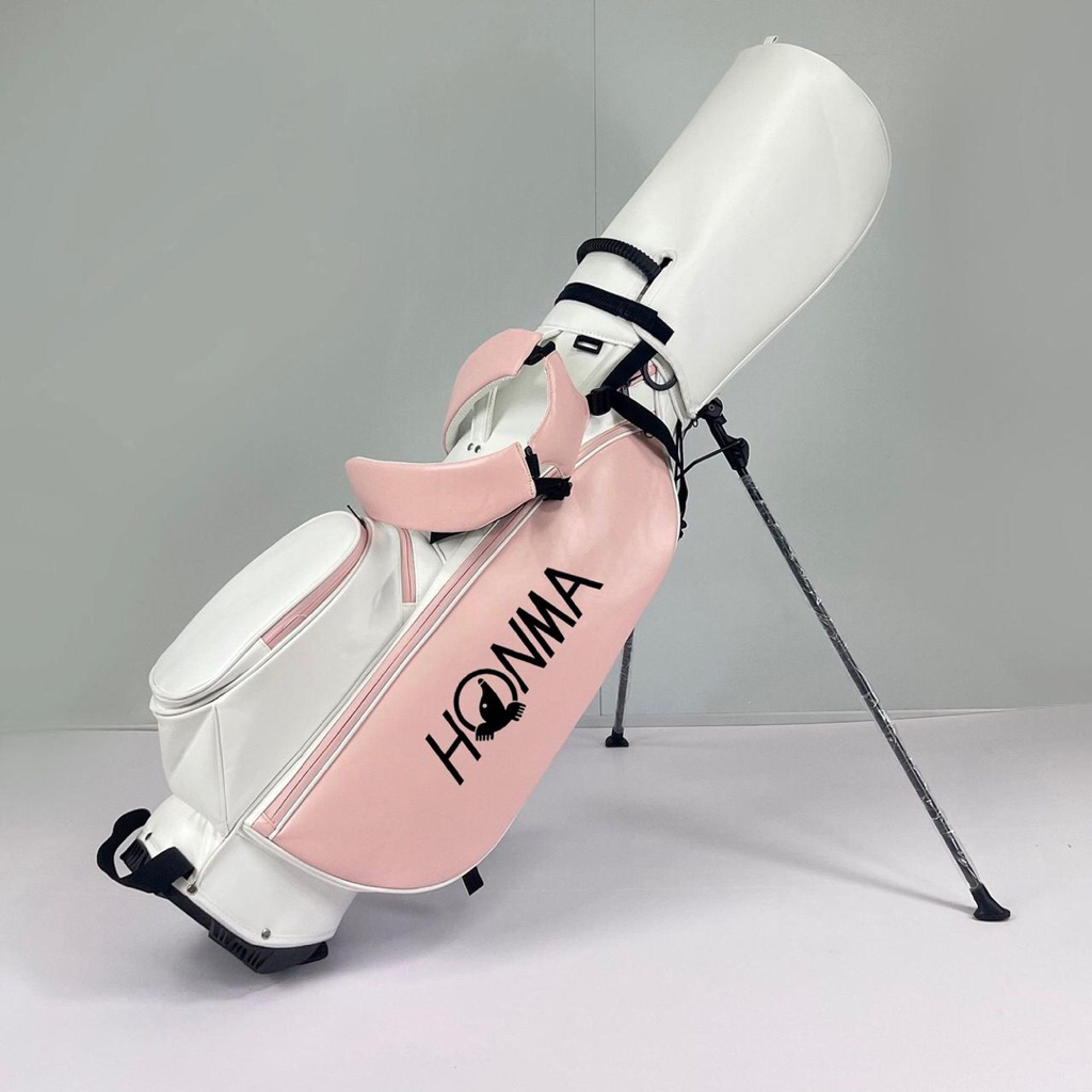 TAS GOLF H0NM4 STAND LADIES PINK KULIT TAHAN AIR