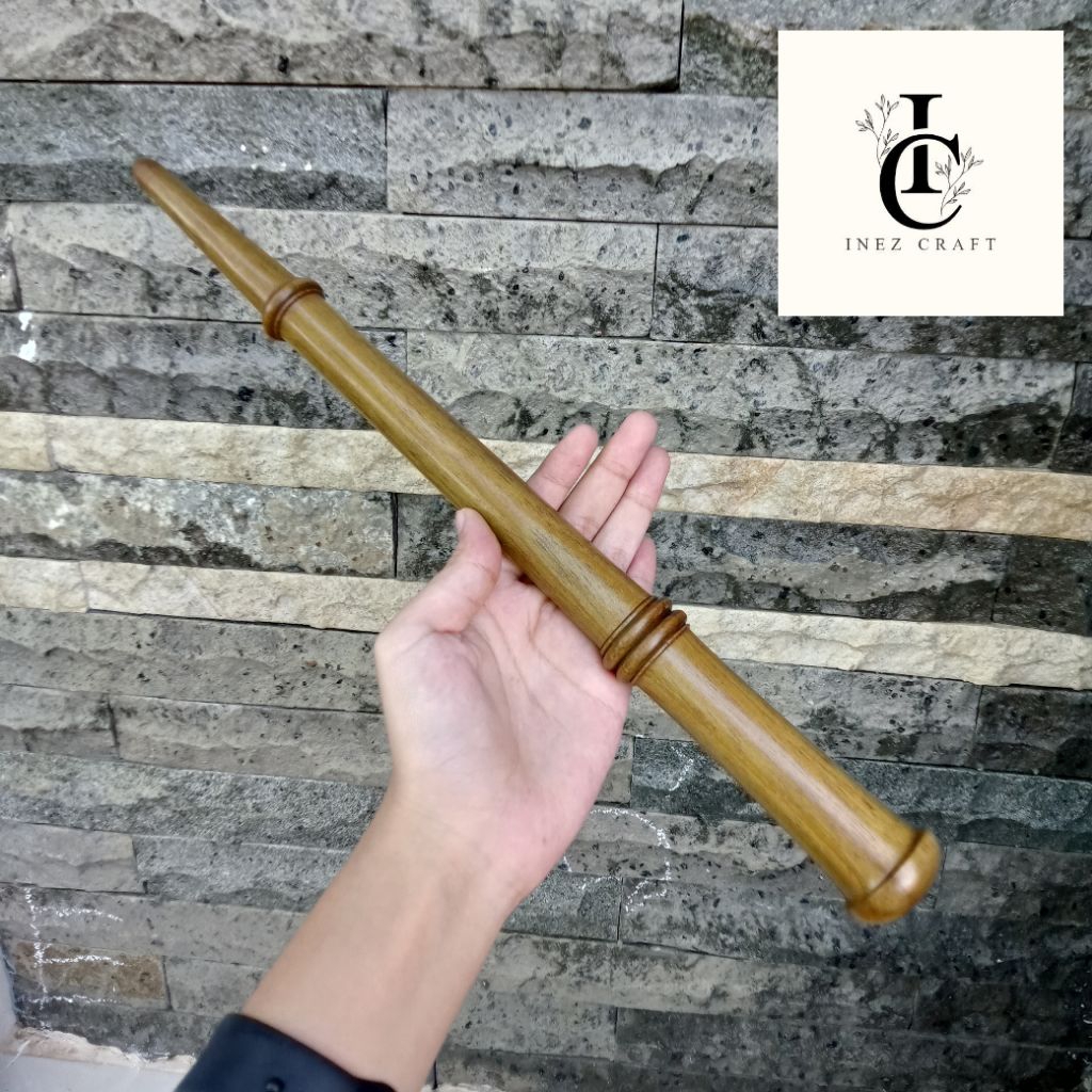 Tongkat komando kayu tengsek Sulaiman 35cm R155