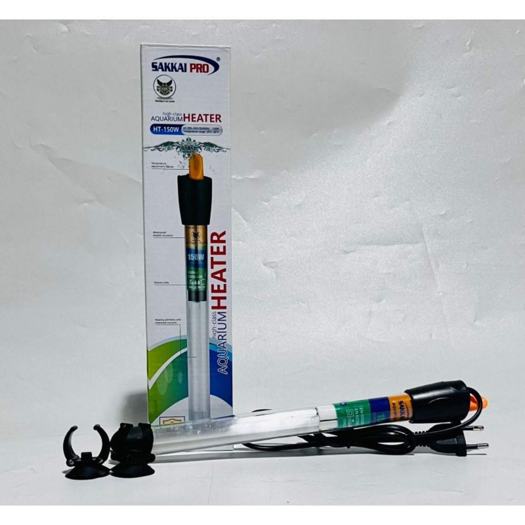 SAKKAI PRO HEATER KACA HT-25WATT / HT-50WATT / HT-75WATT / HT-100WATT / HT-150WATT / HT-200WATT Pema