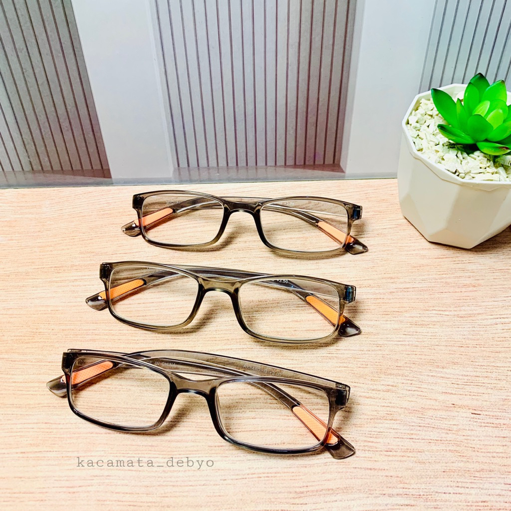 Frame AX844/Kacamata Baca/Kacamata Baca Kotak/Frame Kotak/Lensa Plus/Lensa plus 4