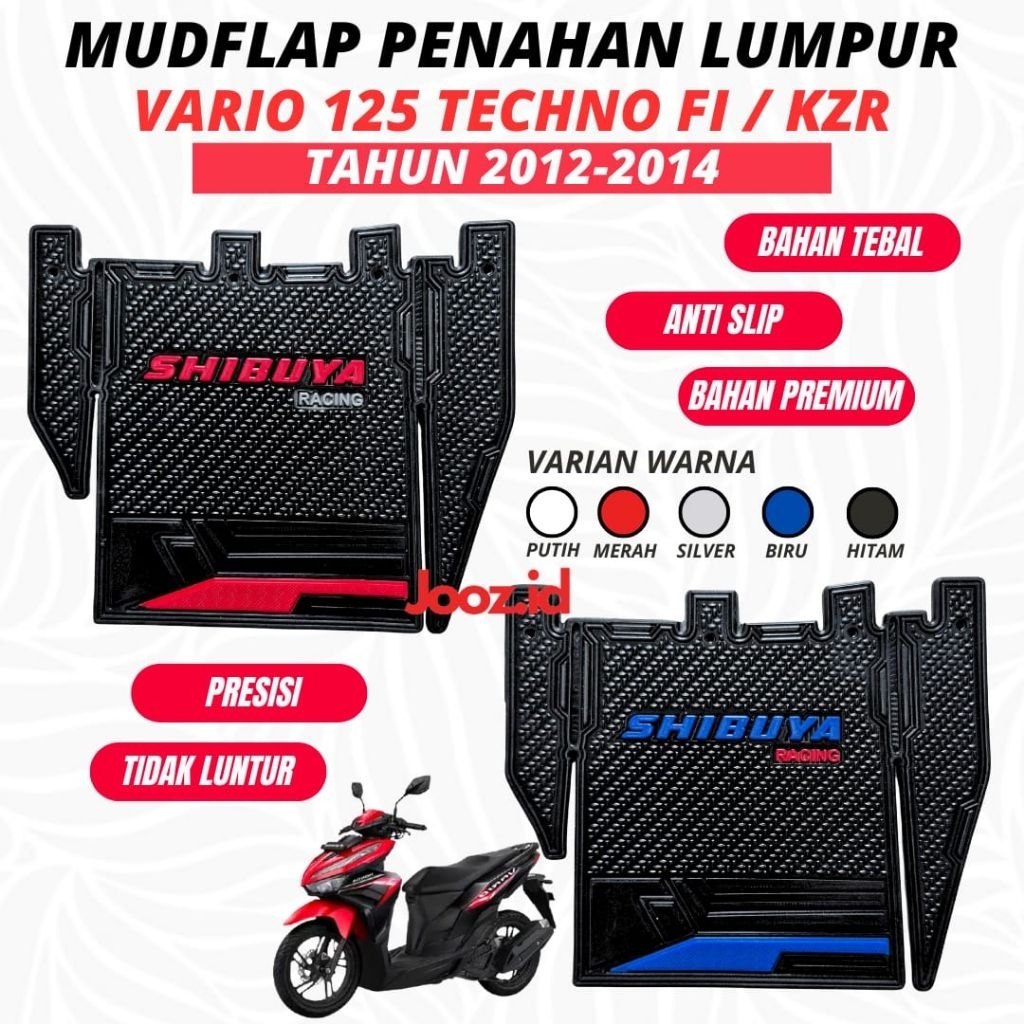 MUDFLAP VARIO TECHNO 125 FI / KZR / PENAHAN LUMPUR MOTOR VARIO KZR VARIO 125 OLD MUDFLAP VARIO 125 O