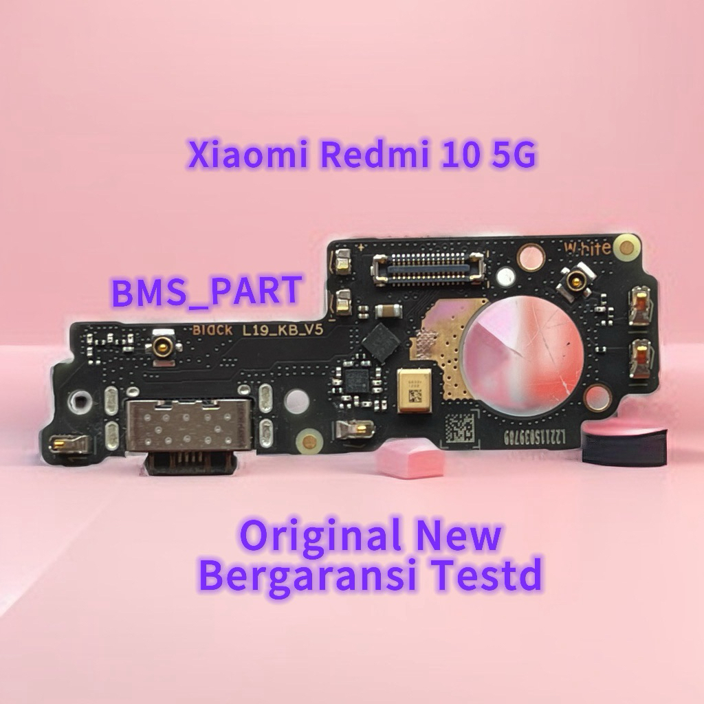 Konektor Cas Papan Pcb Konektor Cas Mic Xiaomi Redmi 10 5G Original