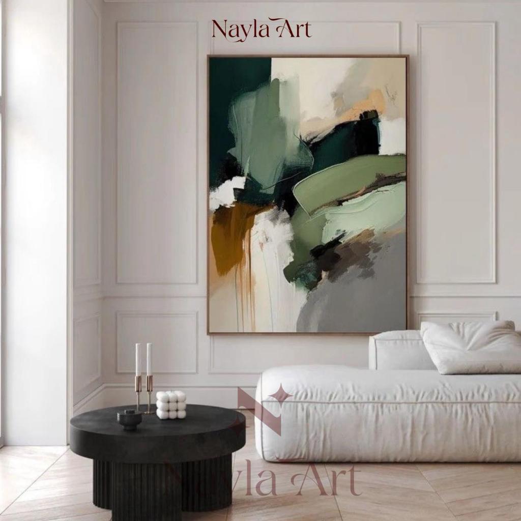 Lukisan Abstrak Vintage Dekorasi Rumah Minimalis