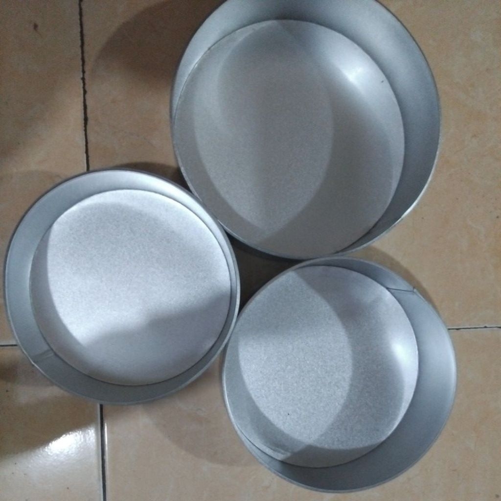 loyang bulat ukuran 18,20,22cm/loyang kue bolu/loyang oven