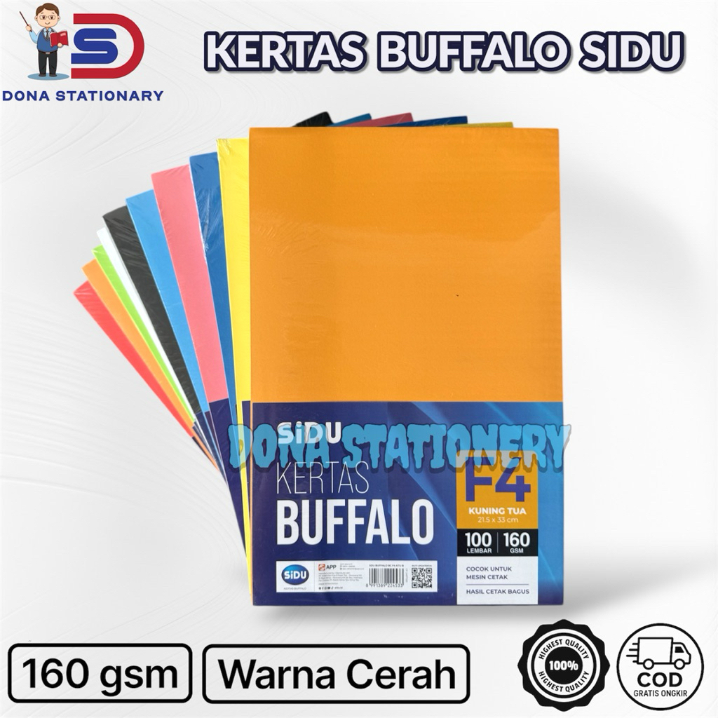 SIDU KERTAS BUFFALO F4 / KERTAS JILID F4 ( Pcs )
