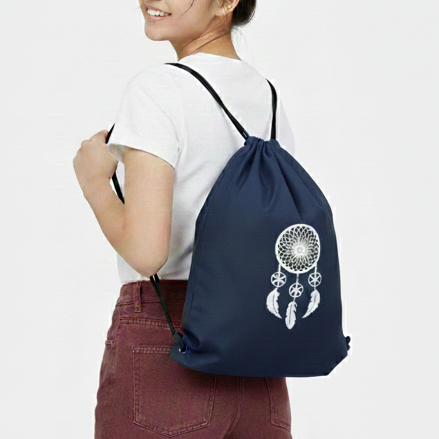 Tas Ransel Serut Kain gambar Dream Catcher stringbag bag futsal sekolah bola olahraga | Kiiyoomii |