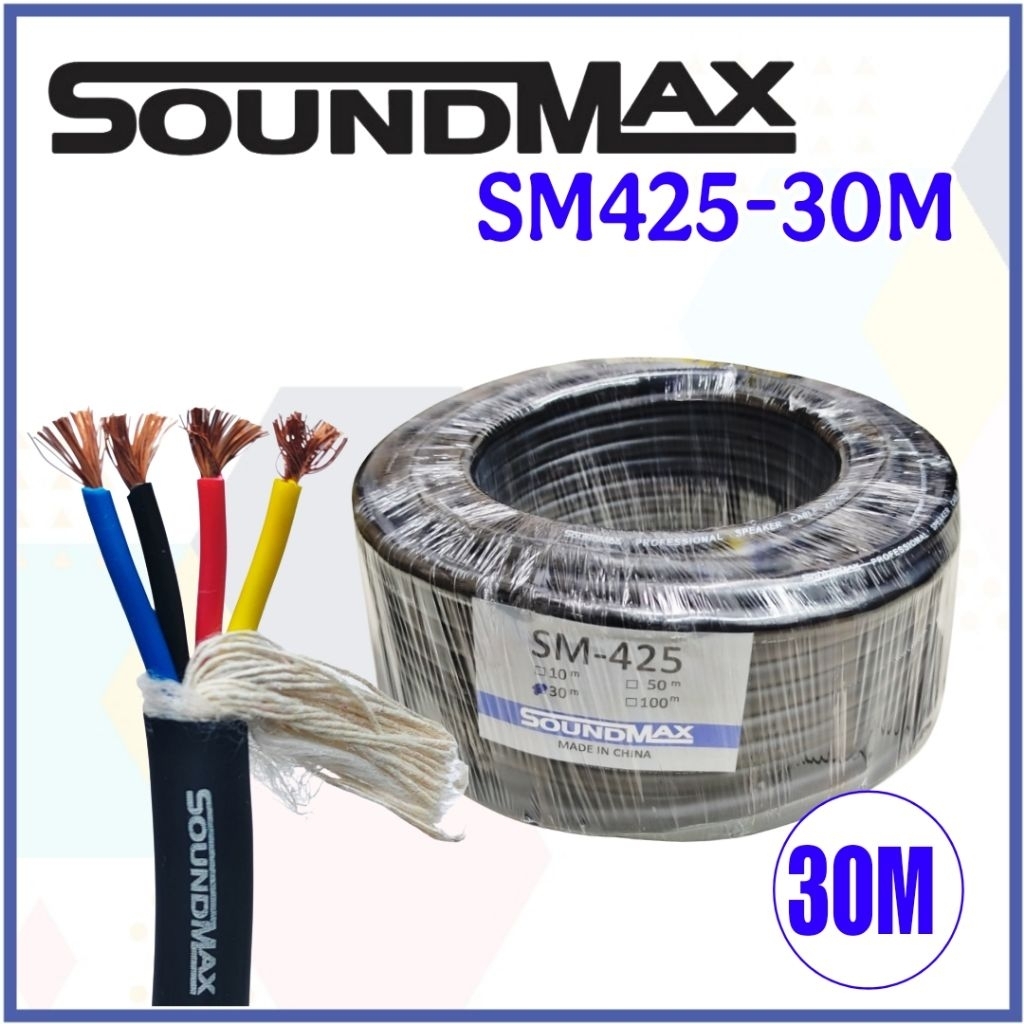 Kabel Audio Isi 4 Soundmax Kabel Speaker Serabut 4x2.5 Soundmax 30M