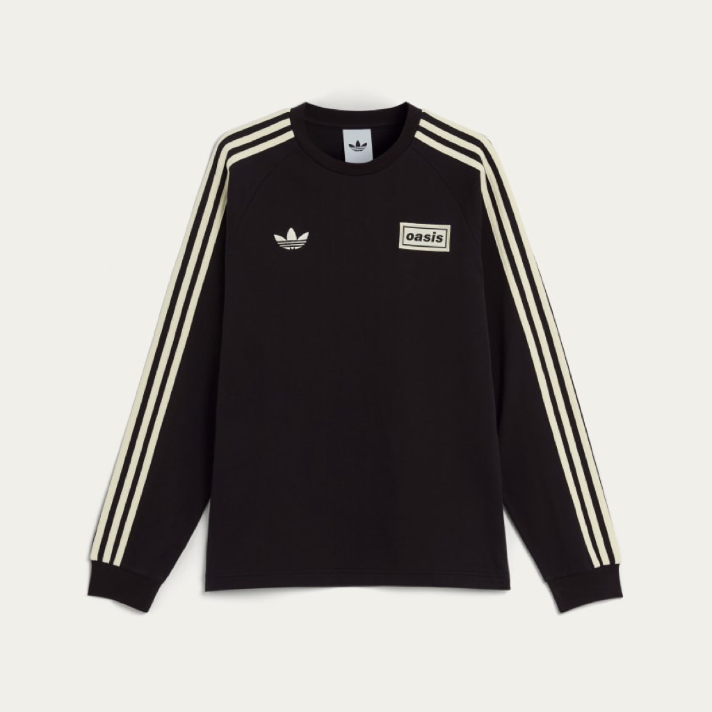 Adidas Originals x Oasis Tour 3-Stripes Longsleeve Tee Black (KT3428)