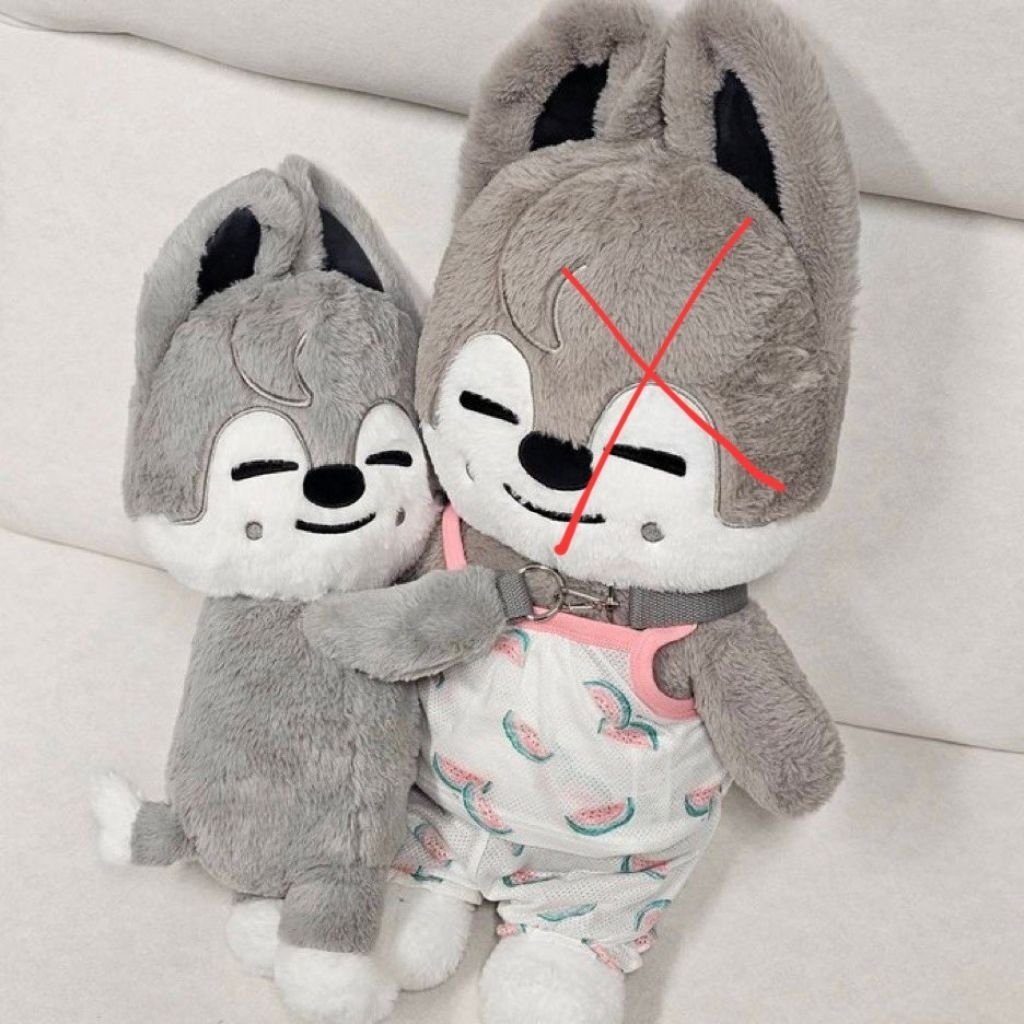 ready stock Skzoo plush bag wolfchan bbokari