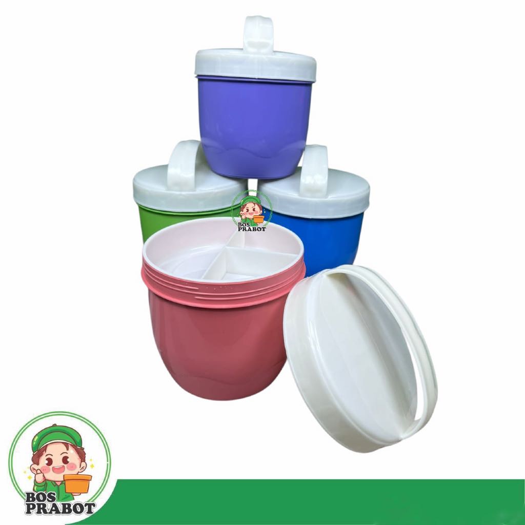Lunch Box Rantang Sekat Plastik Food Grade PP5  / Rantang Bekal Lucu / Rantang Besek