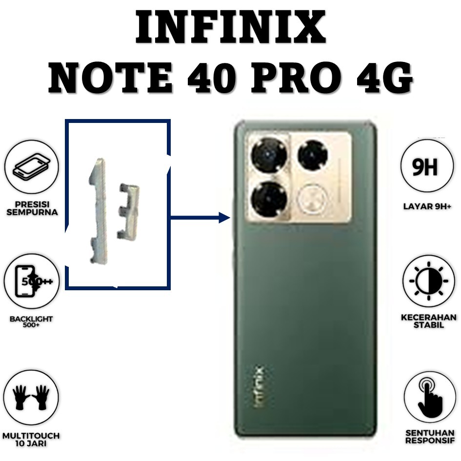 TOMBOL LUAR ON OFF + VOLUME INFINIX NOTE 40 PRO 4G ORI