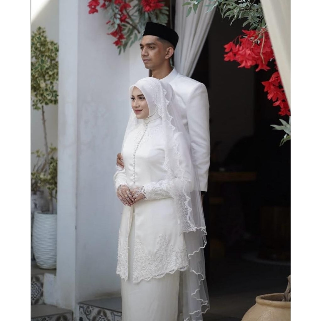 gaun pengantin Malaysia Melayu gaun akad gaun walimah wedding dress