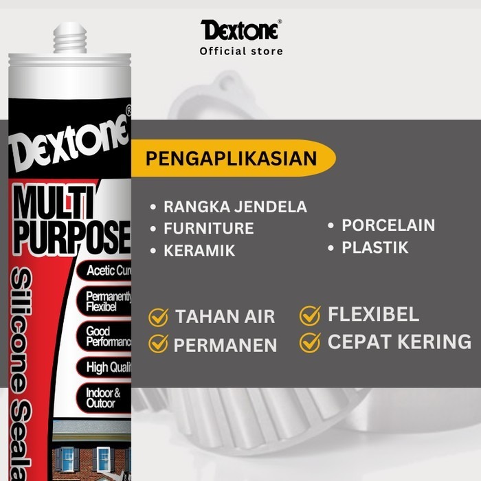 DEXTONE LEM SEALANT KACA BOTOL BERBAGAI WARNA