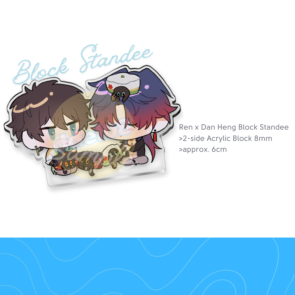 [PLS READ DESC] Honkai Star Rail Unofficial Acrylic Block Standee (Renheng)