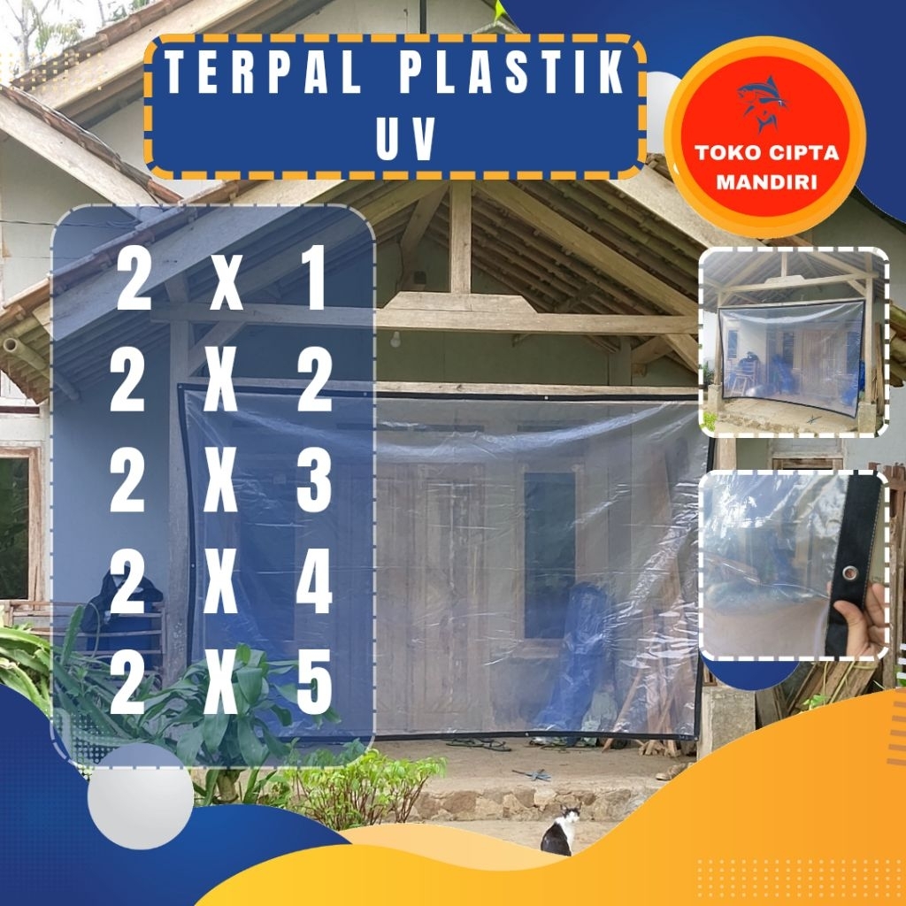 terpal plastik bening terpal plastik UV terpal plastik bening tebal terpal plastik 2x1 2x2 2x3 2x4 2