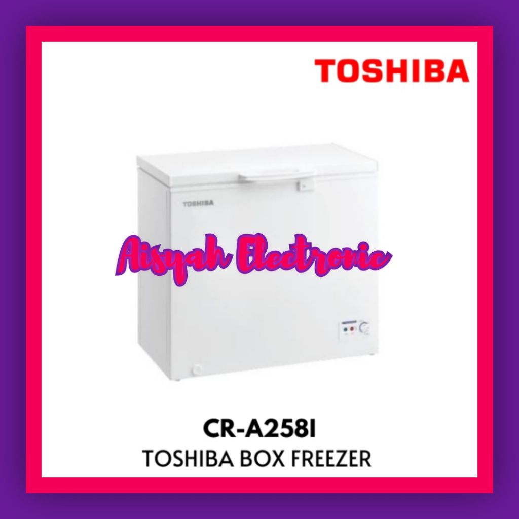 CHEST FREEZER TOSHIBA CR-A258I 200 LITER FIBER GARANSI 5 TAHUN