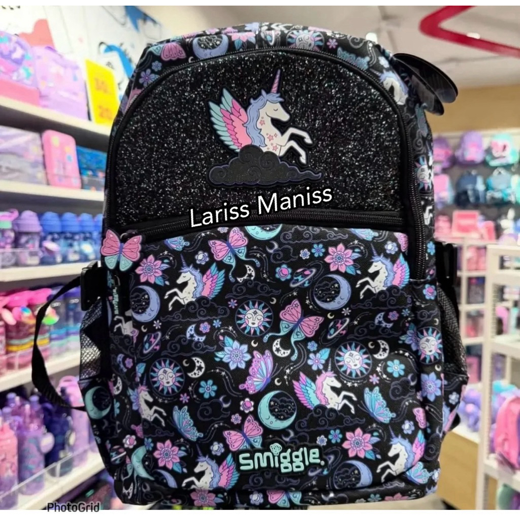 Tas smigle unicorn black tas sekolah SD