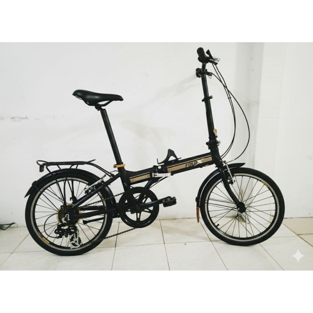 Sepeda Lipat Seli FoldX Platinum Black Gold
