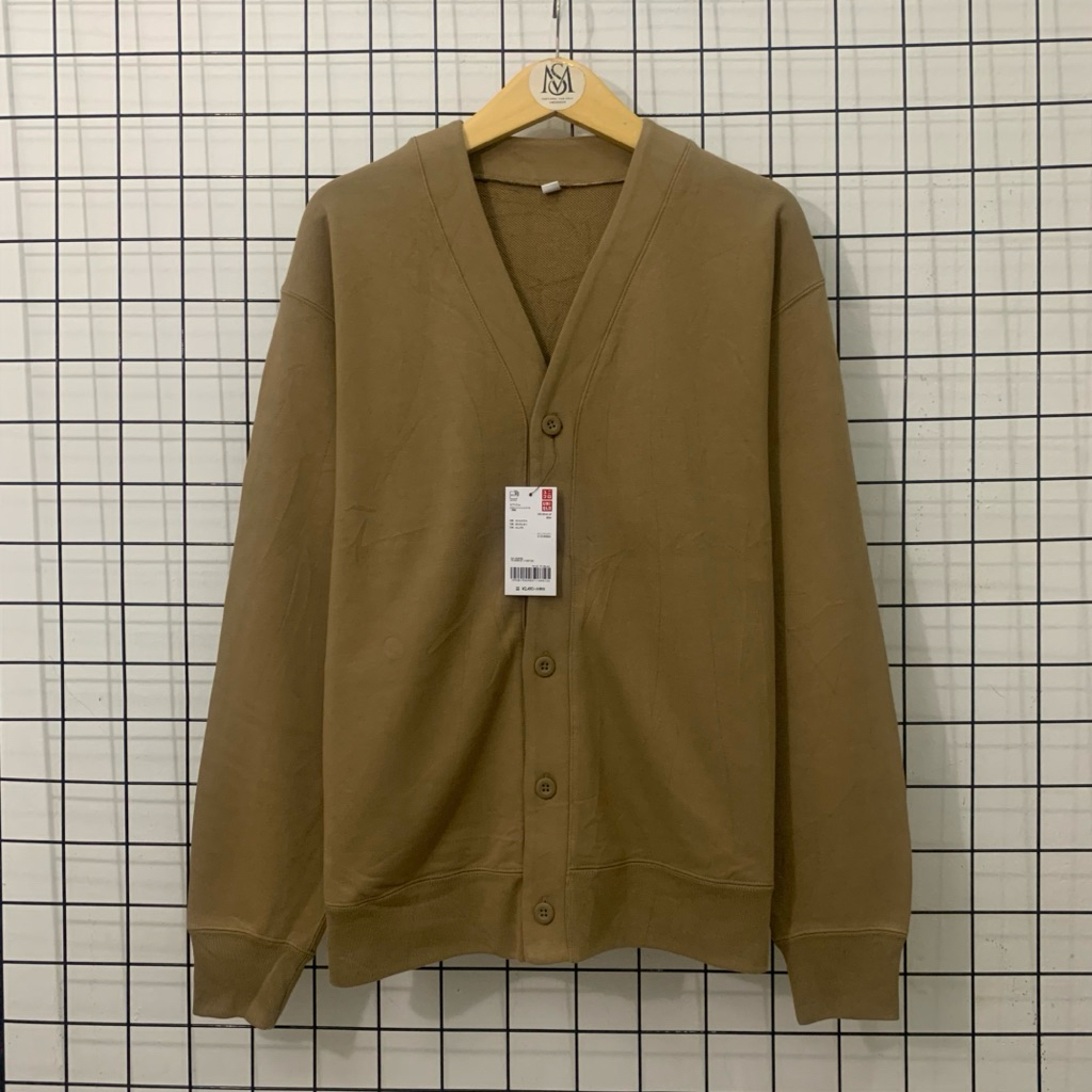 Uniqlo Sweat Cardigan Lightbrown