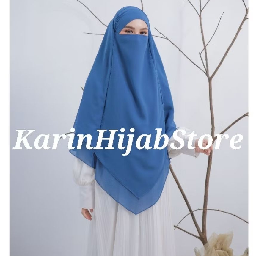 |BISA | Hijab Jilbab Kerudung Bergo Aisyah French Khimar Cadar Tali Niqab Ceruti Premium