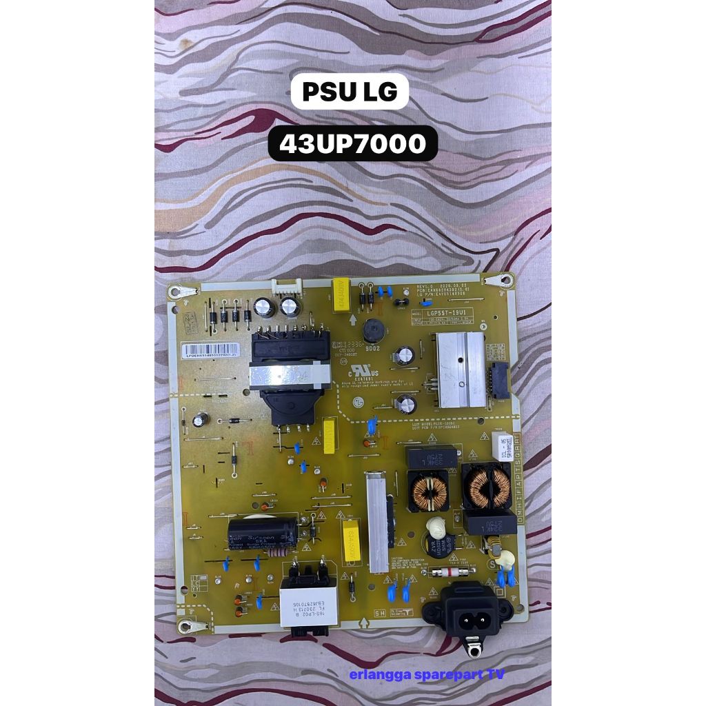 PSU LG 43UP7000 - Power Supply LG 43UP7000 - Regulator TV LG 43UP7000