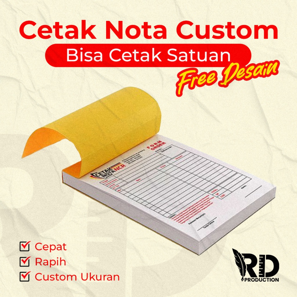 Bon | Nota | Kwitansi Custom 2-3 Ply