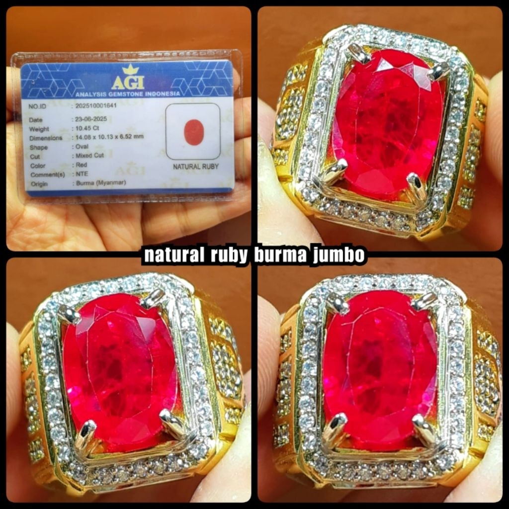 RUBY BURMA MYANMAR SUPER ( WARNA PIGEON BLOD )