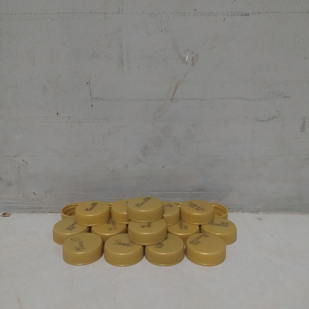 20pcs Tutup Botol Plastik Teh Pucuk Ukuran Kecil Bekas Bersih