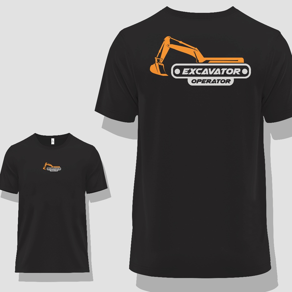 Kaos Profesi Operator Excavator | Operator Excavator Kaos Lengan Pendek