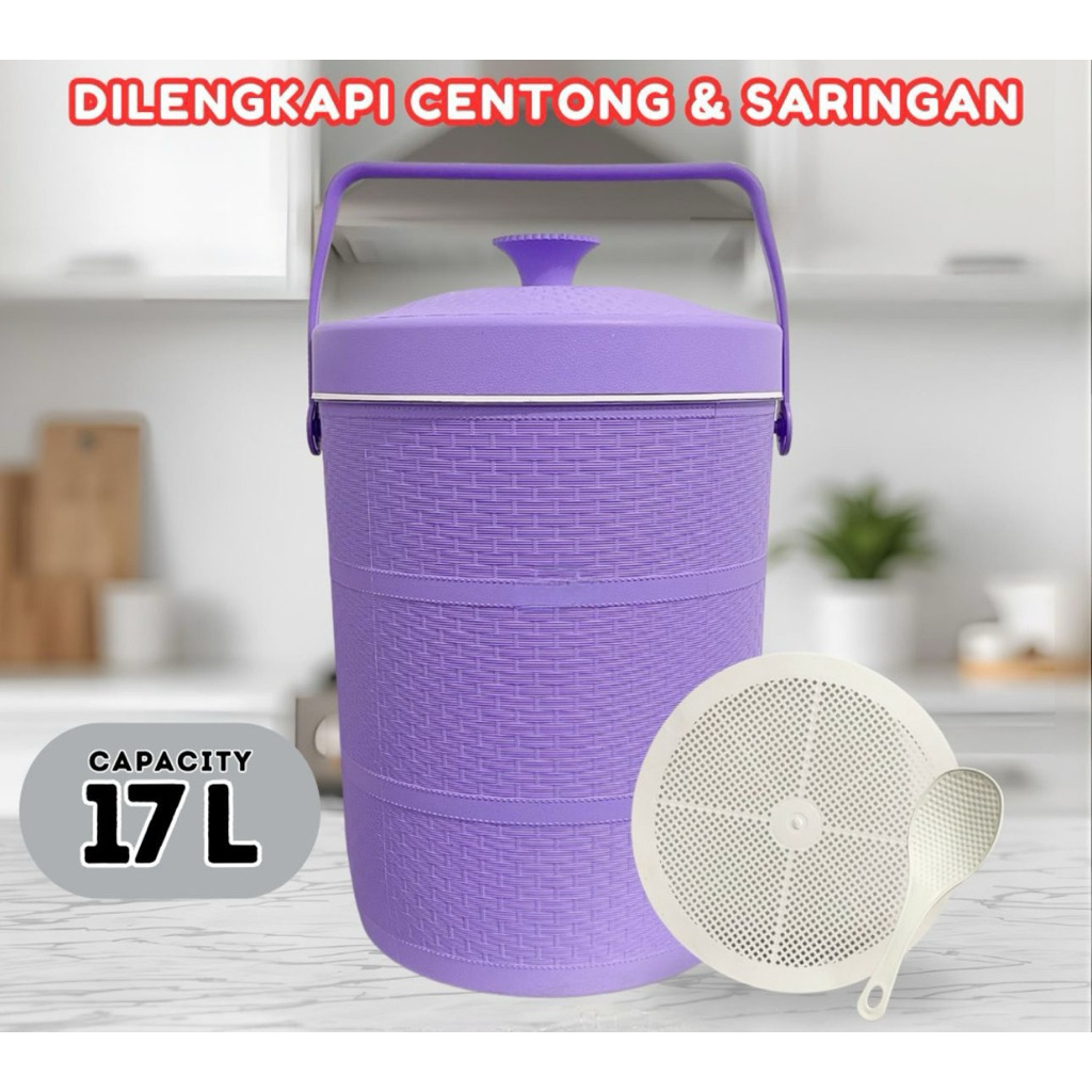 PXTON Termos Nasi/Es Batu 17 Liter
