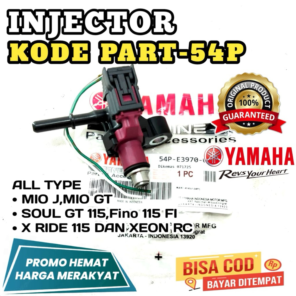 INJECTOR 54P,ORI YAMAHA,INJECTOR MIO J,MIO GT,INJECTOR FINO 115 FI,SOUL GT 115,INJECTOR X RIDE 115,I